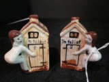 Humorous Outhouse 'I'm Full of P/S' Salt/Pepper Shakers
