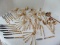 99 Pieces - V.S. Gold Tone Bamboo Pattern Flatware & Serving Pieces