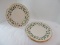 4 Pieces - Lenox China Holiday Pattern Dimension Shape Gold Trim Dinnerware