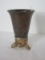 Vintage Fox Head Fluted Silverplated Goblet Cup