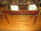 Regency Style Mahogany Writing Desk w/ Dovetail Drawer, Marquetry Ladder Pattern