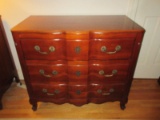 John Widdicomb Co. Furniture Cherry French Provincial Block Front Bachelors Chest