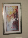 Impressionism Cliff w/ Tree Grove Giclee Print