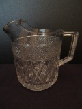 Imperial Glass-Ohio Cape Cod Clear Pattern Large Ice Lip Pitcher