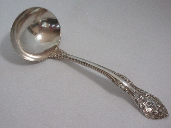 Gorham Sterling King Edwards Pattern Silver Solid Gravy Ladle Smooth Bowl