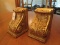 Pair - Scroll/Acanthus Leaf Design Bookends Gilted
