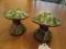 Vintage Mushroom Design/Leaf Base Salt/Pepper Shaker