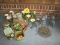 Garden Décor Lot - Squirrels, Snail, Ducks, Sunflower, Candle Holders, Etc.