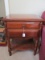 Sumter Cabinet Co. Wooden Side Table 2 Drawers 2-Tier, Spindle & Block Columns