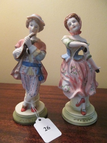 Hand Painted Ardalt Occupied Japan Man/Woman Décor Figurines