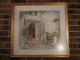 Homefront Picture Print Scene in Gilted Wooden Frame/Matt