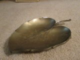 Large Brass Leaf Dish