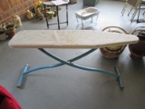 Stripe Top, Blue Metal Base Ironing Board