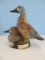 Ducks Unlimited Jim Beam Salutes Pair Figural Ducks Regal China 1980 Decanter