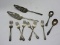 Lot - Silverplate Sugar Spoon, Salad Forks, Pie/Cake Servers, Etc.