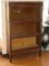 5 Piece - Hale Interchangeable Tiger Oak Barrister Stack Bookcase w/ Receding Glass Doors