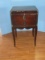 Depression Era Style Mahogany Dovetailed 2 Drawer Side Table on Cabriole Legs