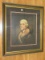 Thomas Jefferson Portrait Print Attributed to Rembrandt Peale Antiqued Patina Frame/Matt