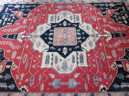 Stately Persian Style 100% Wool Area Rug Traditional Design