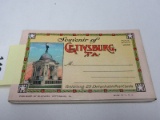 Souvenir of Gettysburg. Pa. 25 Detachable Post Cards Booklet
