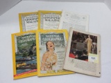 6 Vintage National Geographic Magazines July '66, April 1967, April 1937, August 1949