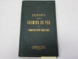 Rare Find Antique Europe Chemins De Fret Et Communications Maritimes 1897