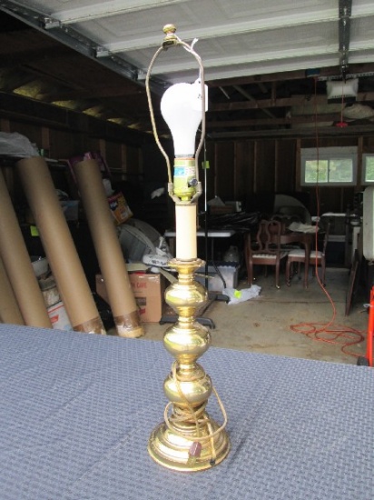 Brass Spindle Design Standing Lamp