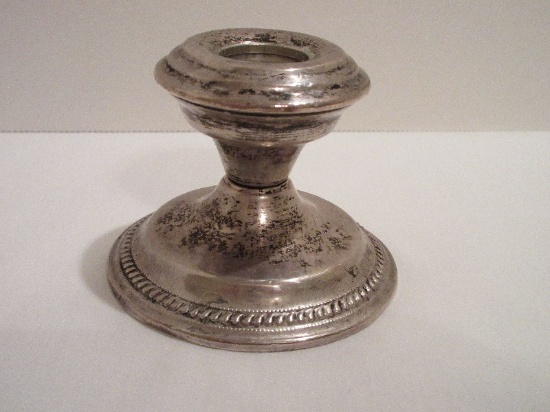 Sterling Silver Weighted Base Single Candle Stick
