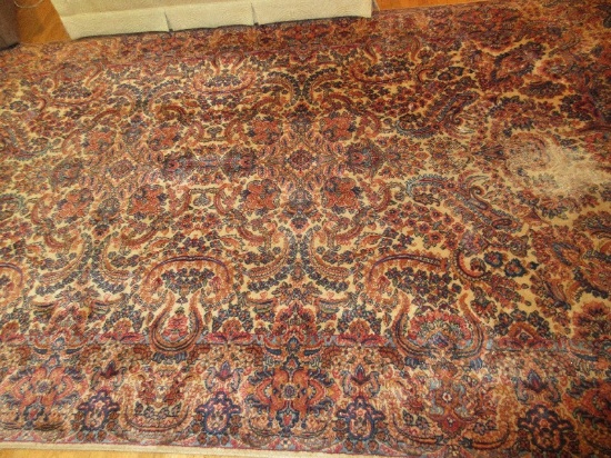 Timeless Traditional Persian Pattern 100% Wool Area Rug Machine Made w/ Fringe