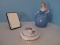 Lot - Porcelain Flambro Sweet Lavender Pattern Covered Trinket Dish