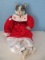 Porcelain Victorian Miss. Kitty Doll w/ Hand Painted Features