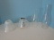 Lot - 2 Glass Oil Lamp Chimneys 9