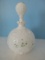 Antique Milk Glass Barber Dresser Bottle Dithridge Style Embossed Design