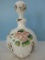 Antique Milk Glass Barber Dresser Bottle Dithridge Style Embossed Flowers