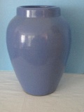 Large Pottery Stoneware Blue Periwinkle Glaze 15