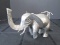 Metal Sitting Elephant Décor Figurine
