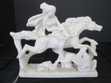 Carved Marble 'Diana' Statuette White Made in Greece