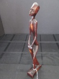 Tall Carved African Man Figurine