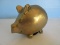 Brass Pig Piggy Bank