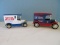 Lot - Drink Pepsi Die Cast Metal Coin Bank Ford Model-T Delivery Can & Atlanta Braves