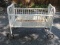 Vintage Wicker Baby Crib Bassinet on Casters