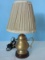 Brass Accent Lamp Double Handled Urn Style