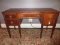 Irwin Furniture Mahogany Writing Desk w/ Marquetry Accent, Dovetail Drawers