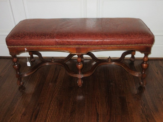 Southwood Furniture Reproduction William & Mary Style Bench