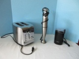 Lot - Small appliances Xin Bao Immersion Blender, Krups Coffee Grinder, Bagel Toaster