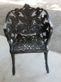 Cast Metal Classic Reticulated Fern Garden/Patio Chair