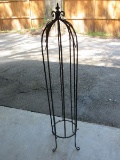 Metal Garden Obelisk Trellis w/ Finial Black Finish