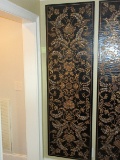 Phenomenal Chinese Style Wall Décor Panel Elaborately Embellished Intaglio