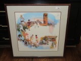 Porter Gaud Collage School Activities Print in Frame/Matt