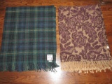 Lot - All Wool Highland Home Ind. Jacobean Hunting Steward Plaid Throw 50 1/2